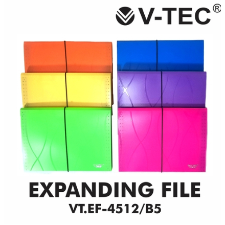 

(Pcs) V-TEC - Expanding File VT.EF-4512 / B5 Warna Campur