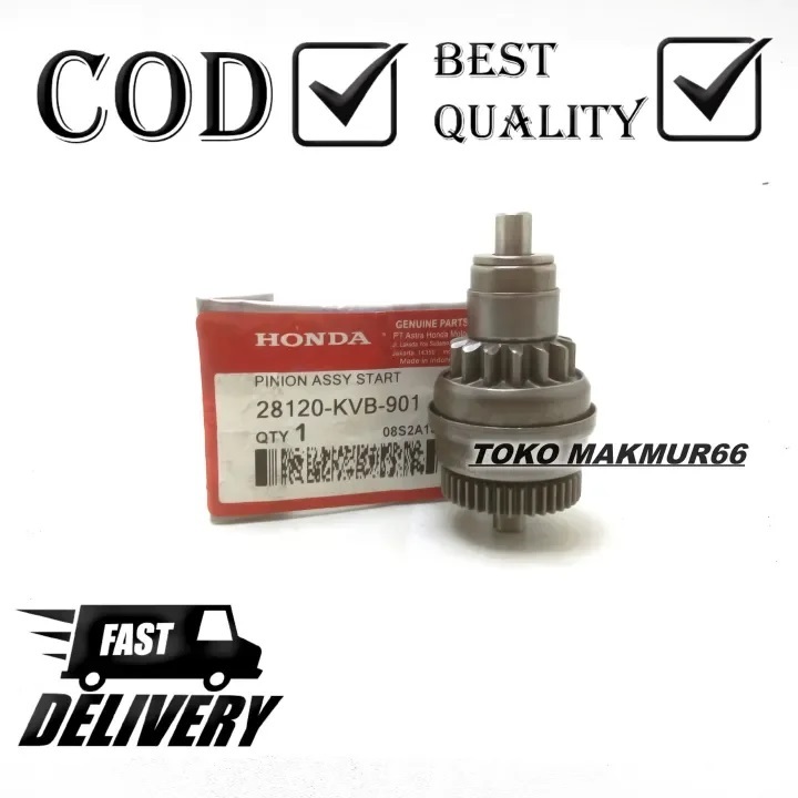 GIGI STATER STARTER PINION ASSY GRANAT HONDA VARIO / BEAT FI / SCOOPY / SPACY / KVB / KVY GEAR  / GI