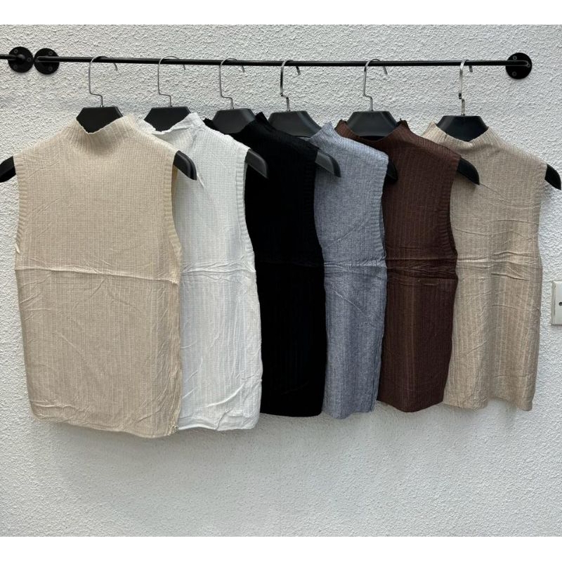 Cardigan Tanpa Lengan Rajut Premium - Atasan Wanita Import