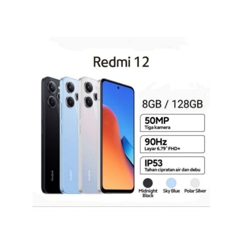 HP XIAOMI REDMI 12 8/128 GB - XIOMI MI 12 RAM 8GB ROM 128GB GARANSI RESMI
