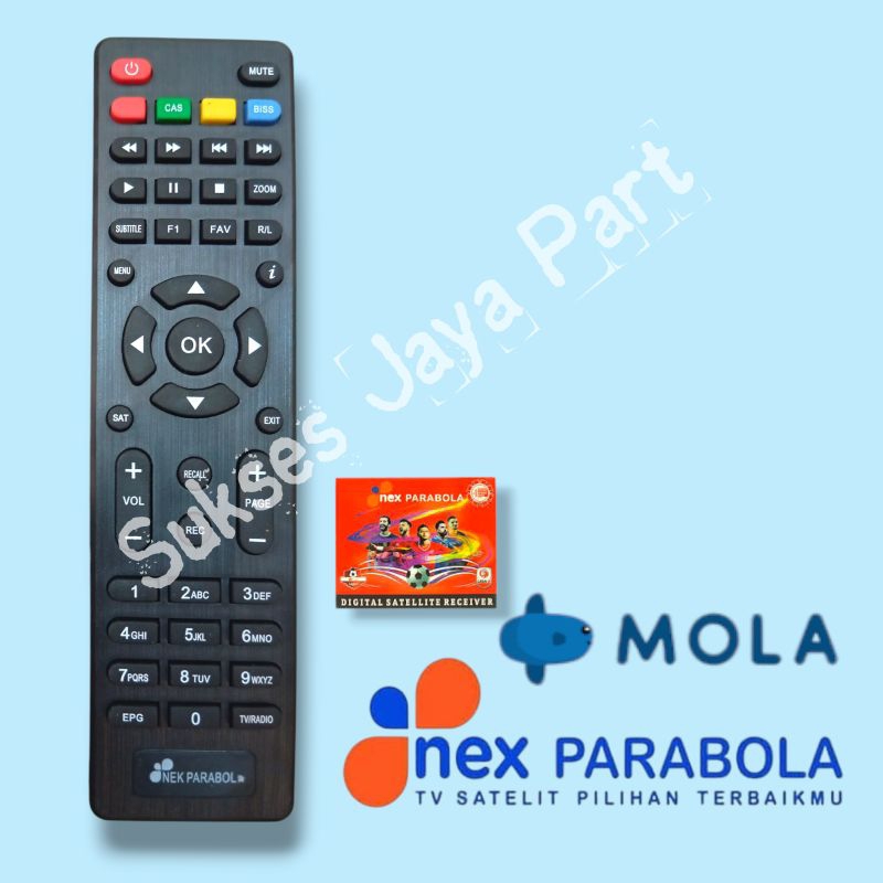 Remote Nex Parabola Merah Remote Optus GOL nex mola nex dangdut
