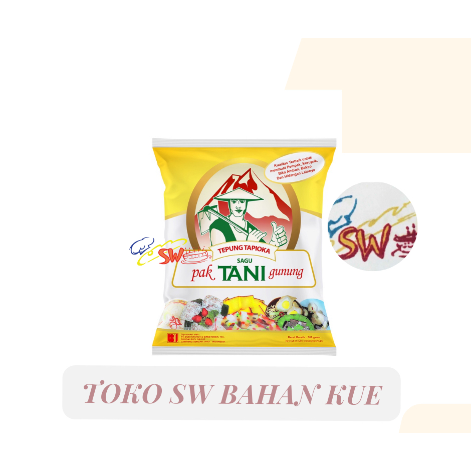 

TEPUNG TAPIOKA CAP PAK TANI 500 GRAM