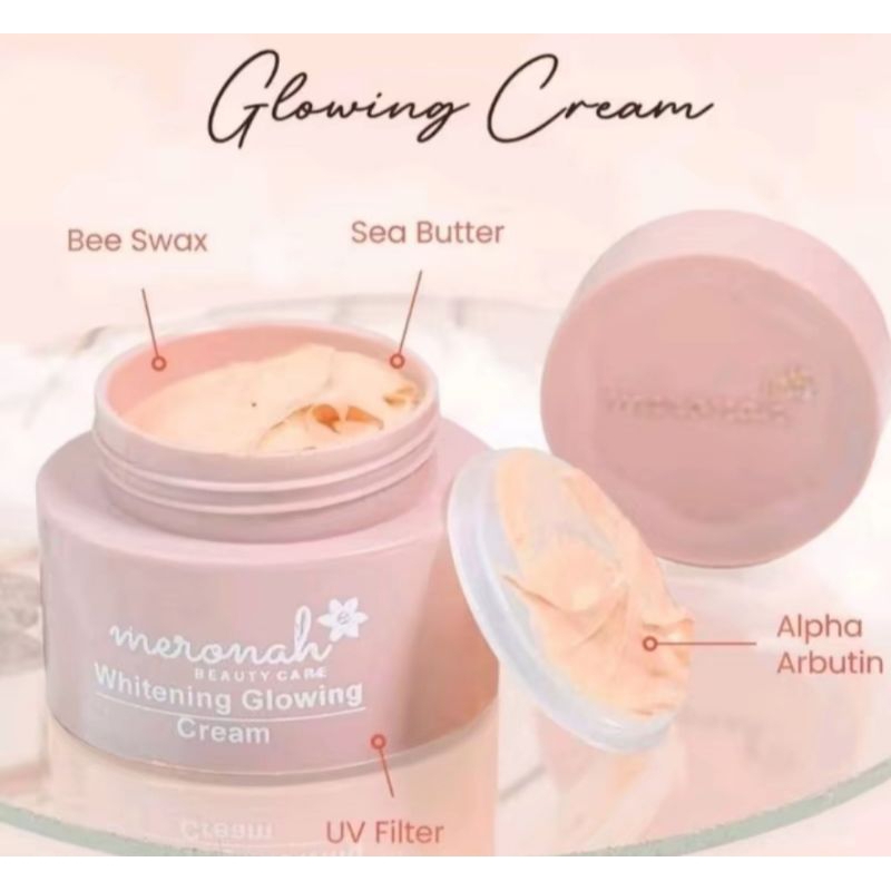 meronah whitening glowing cream
