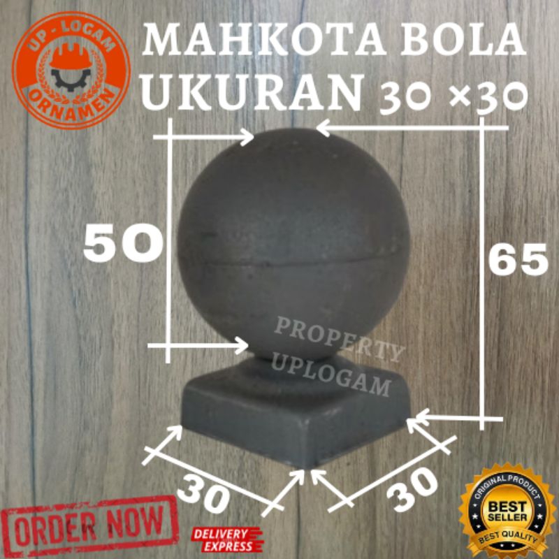 Mahkota hollow Ukuran 30 x 30 Hollow kotak besi ornamen pagar Aksesoris tralis