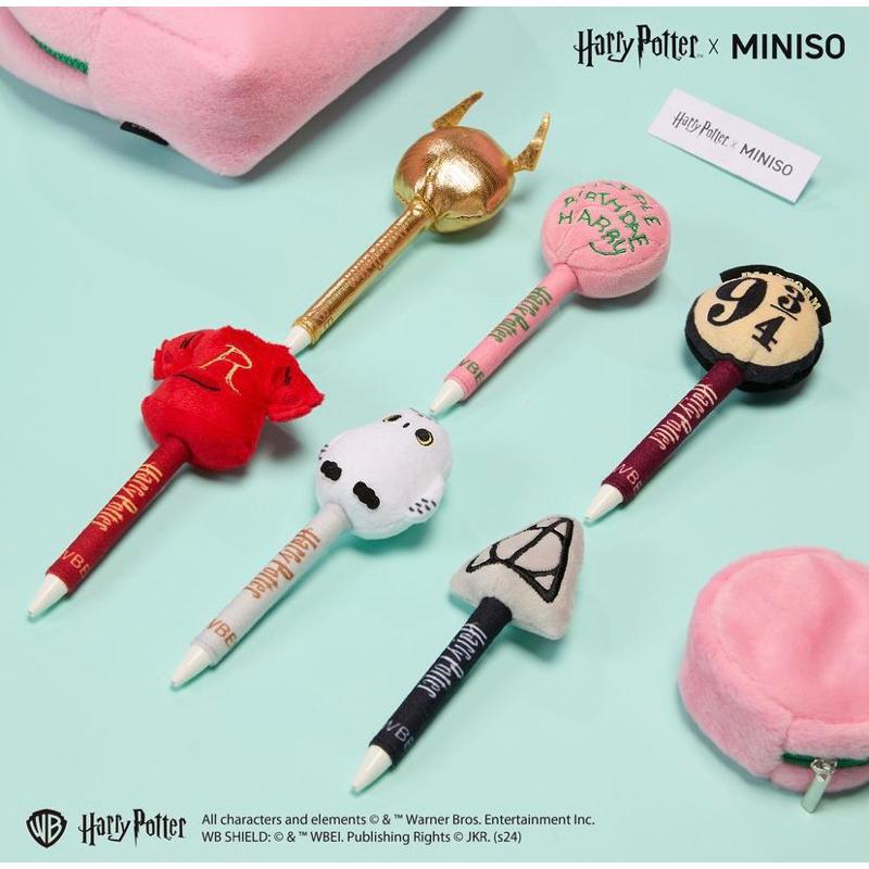 

Miniso x Harry Potter ‼️ Pulpen / Ballpoint Pen Plush HARRY POTTER Collections (1,0mm)