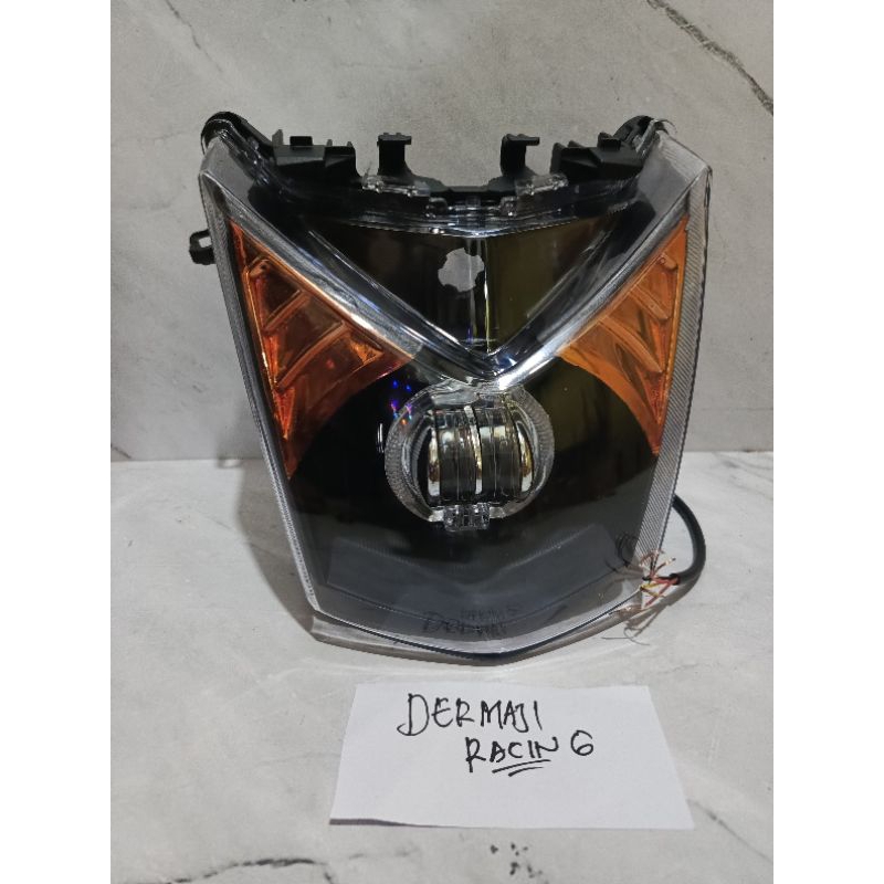 REFLEKTOR LAMPU DEPAN HONDA BEAT FI DAYMEKER 2 LENSA