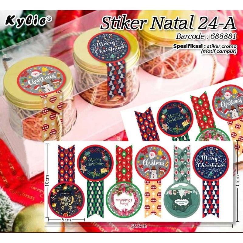 

Sticker natal 1 baris isi 6pcs