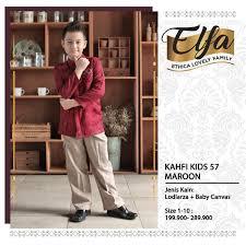KOKO ANAK ETHICA KAHFI KIDS 57 WARNA MAROON
