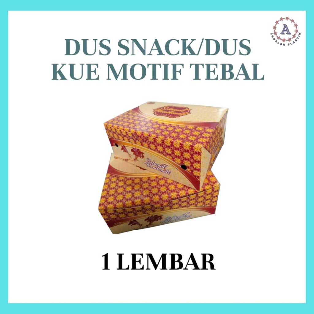 

Dus Snack / Dus Kue Motif tebal (25 lembar)