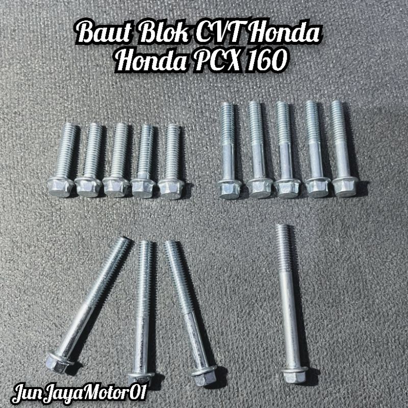 Baut Fullset Cover Tutup Blok Mesin CVT Honda PCX 160