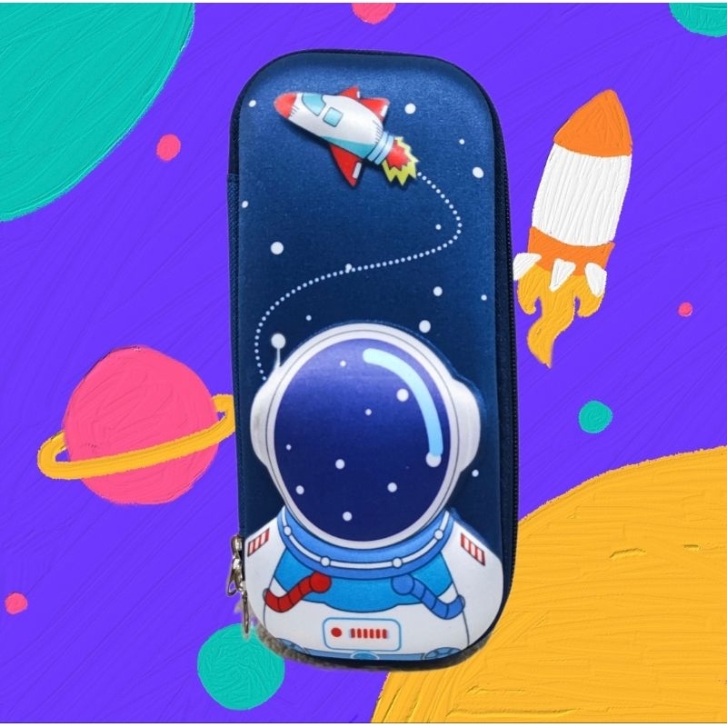 

Astronot - Tempat pensil resleting 3D - kotak pensil - Pensil Case - Impor