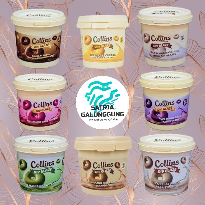 

Collins Dip Glaze dan Crunchy 1KG Semua Rasa All Variants Viral Selai Premium