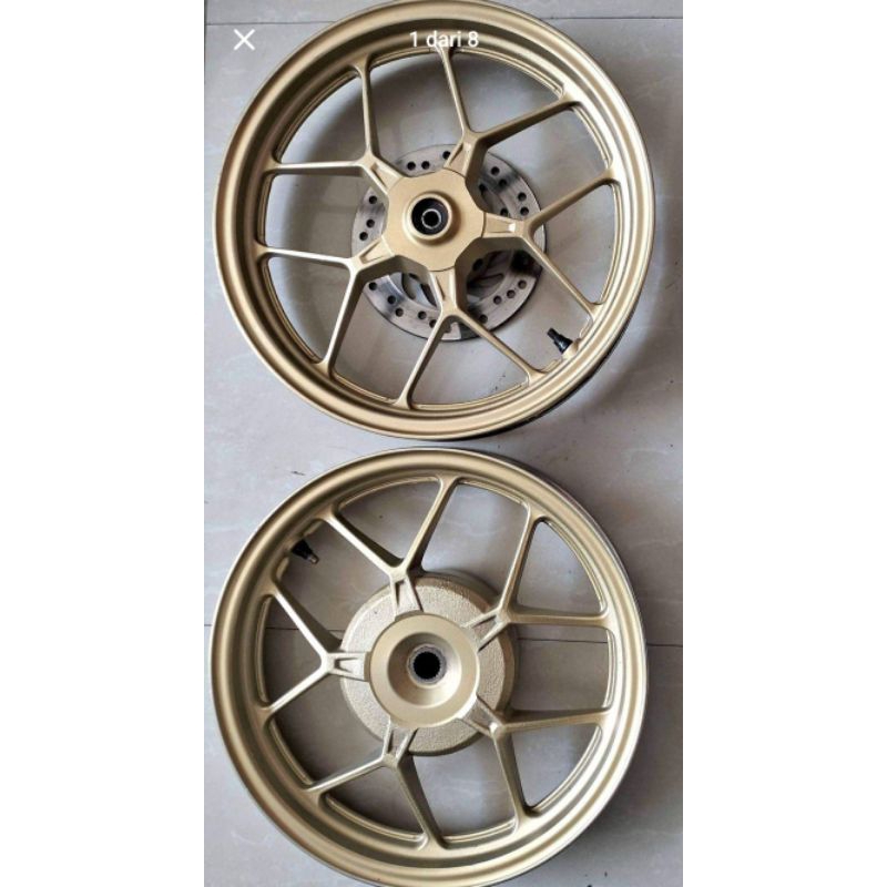 Velg Pelg Peleng Depan Belakang Honda Vario125/Vario150 LED Original warna Gold