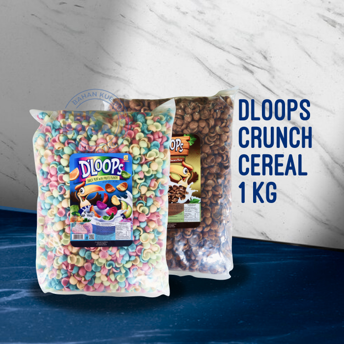

Cereal Dloops ( Fruits, Coklat / 500 gr, 1 kg ) Repack Corn Puff Coco Koko Krunch Crunch
