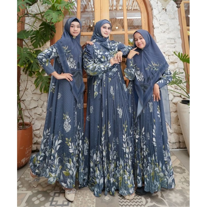 Terbaru Zea Couple Ibu Dan Anak By Ac Original / Gamis Syar'i Ibu Dan Anak Terbaru / Gamis Syar'i Ke