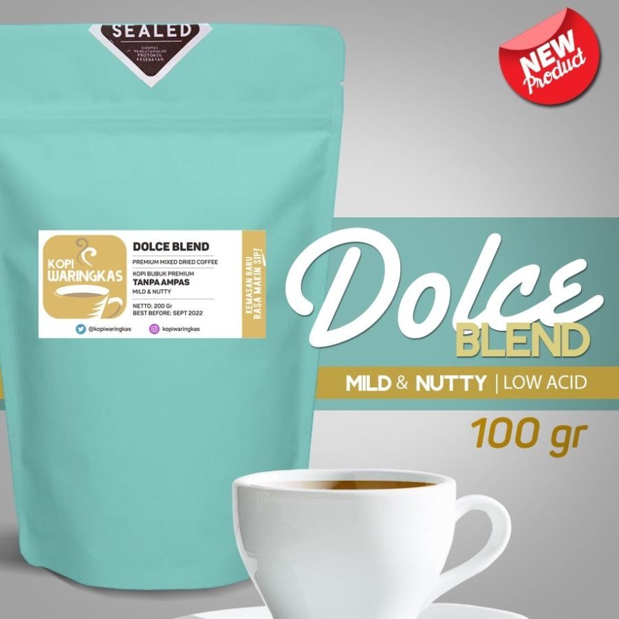 

Kopi Waringkas DOLCE BLEND | Kopi Bubuk Premium TANPA AMPAS 100 gr