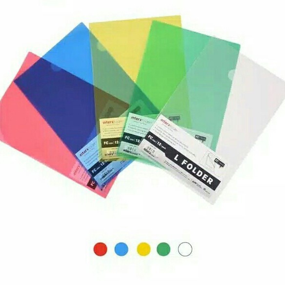 

(1 PACK) MAP L BENING TRANSPARAN INTER-X CLEAR SLEEVES F4 FOLDER KERTAS DOKUMEN PLASTIK FOLIO