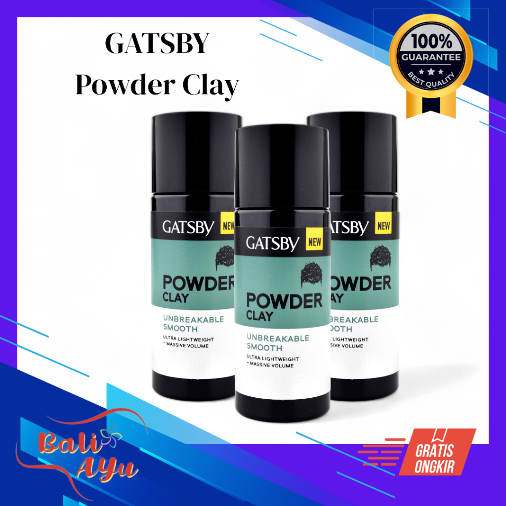 Jual Gatsby Hair Powder Clay / Bedak Rambut Gatsby Powder Clay / Minyak Rambut Tabur Clay Gatsby 20m