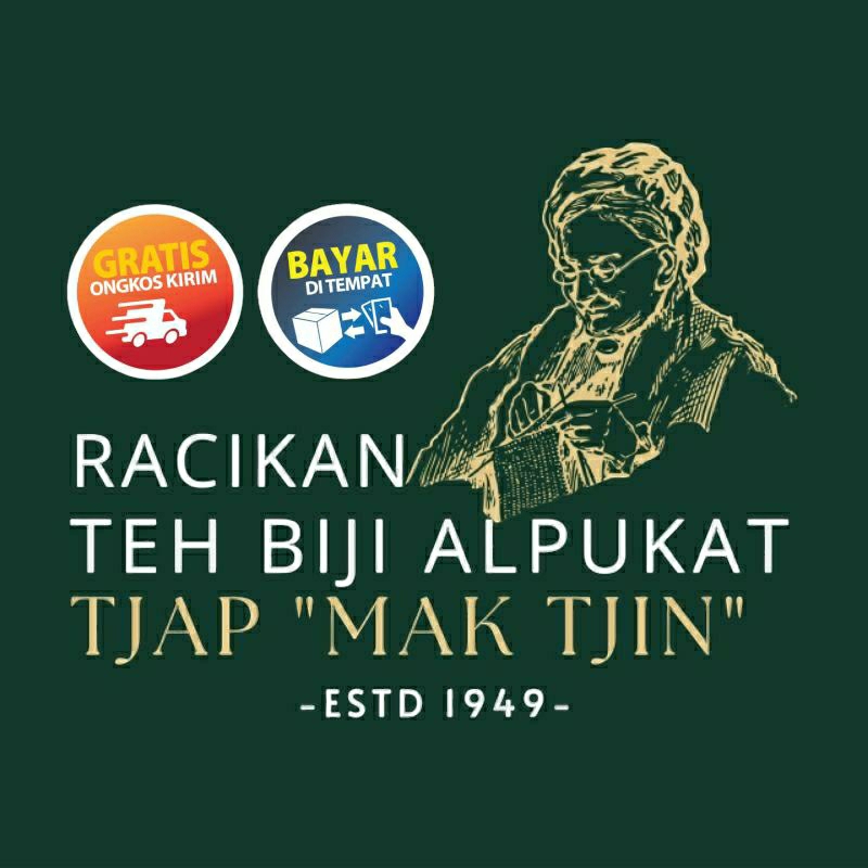 Teh Biji Alpukat Tjap Mak Tjin Herbal Alami Original 100%