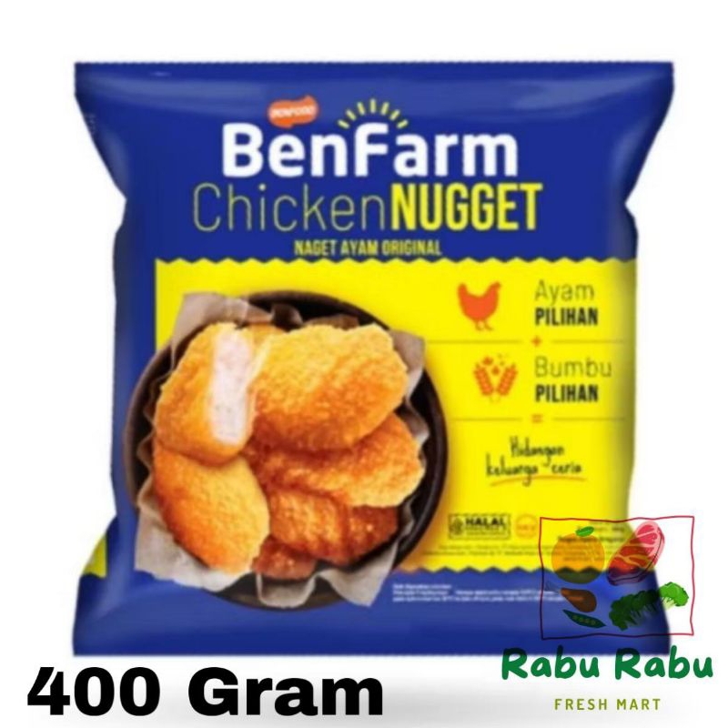 

Benfarm Chicken 400 gr Halal nugget naget frozen beku ayam enak
