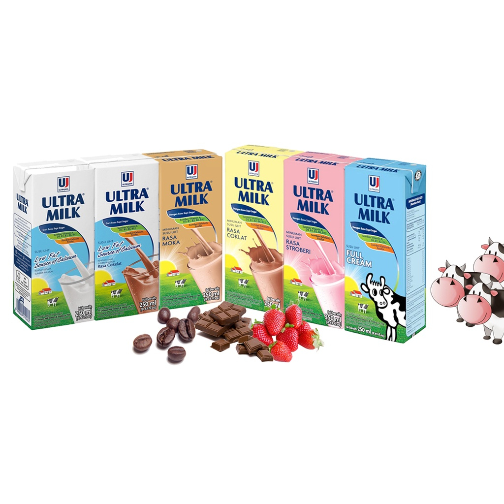 

Susu Ultra Milk UHT 250 ml All Varian