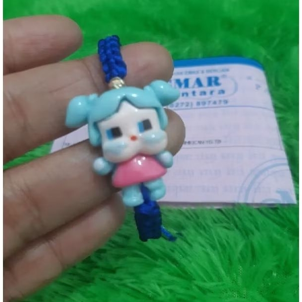 Gelang Tali Anyam Anak CryBaby Popmart Variais Emas 0,1gram Semar Nusantara