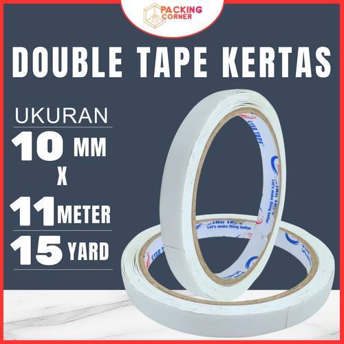 

Double Tape Kertas 10MM - 11M - Lakban Dobel Sided Tape ATK 2 Inch - 15 YARD