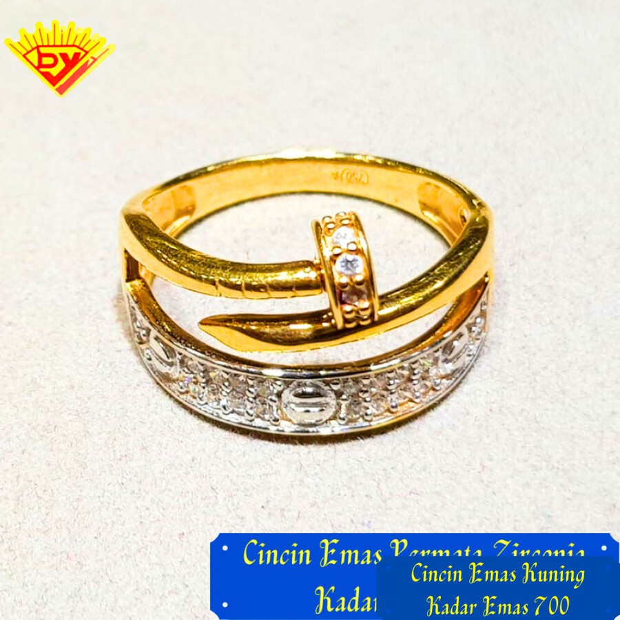 Cincin Emas Kadar Emas 750