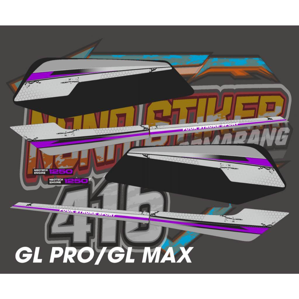 STIKER STRIPING DECAL GL PRO GL MAX
