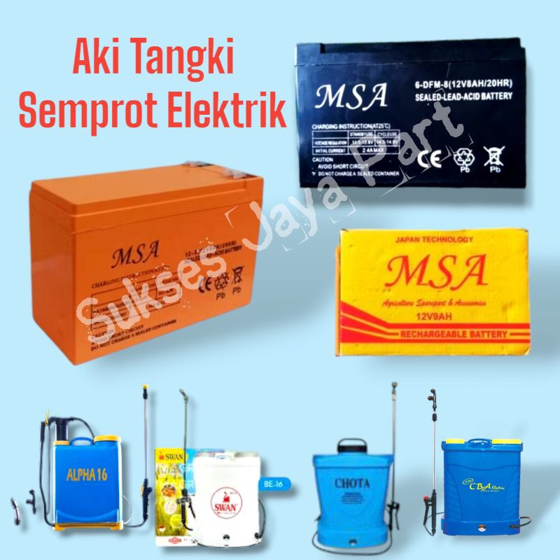 Aki Tank semprot elektrik 12V 8Ah 12V 9ah 12V 10ah aki UPS aki sepeda Listrik Aki Speaker Portable a