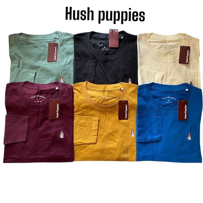 kaos oblong Hush puppies pria lengan panjang