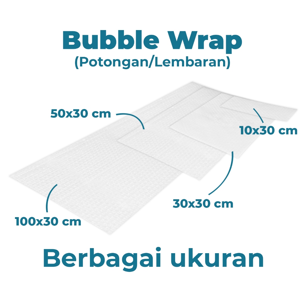 

BUBBLE WRAP POTONGAN/LEMBARAN BERBAGAI UKURAN & WARNA