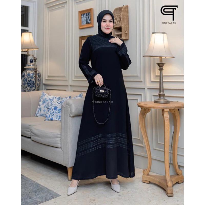 GAMIS ABAYA HITAM/ABAYA BORDIR//ABAYA MEWAH/ABAYA TERBARU/GAMIS BORDIR