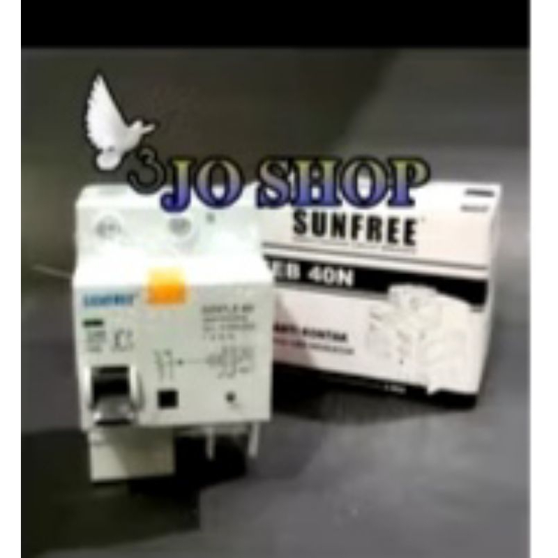 MCB Anti Kontak 40A / ELCB 40A Sunfree FEB 40N SNI