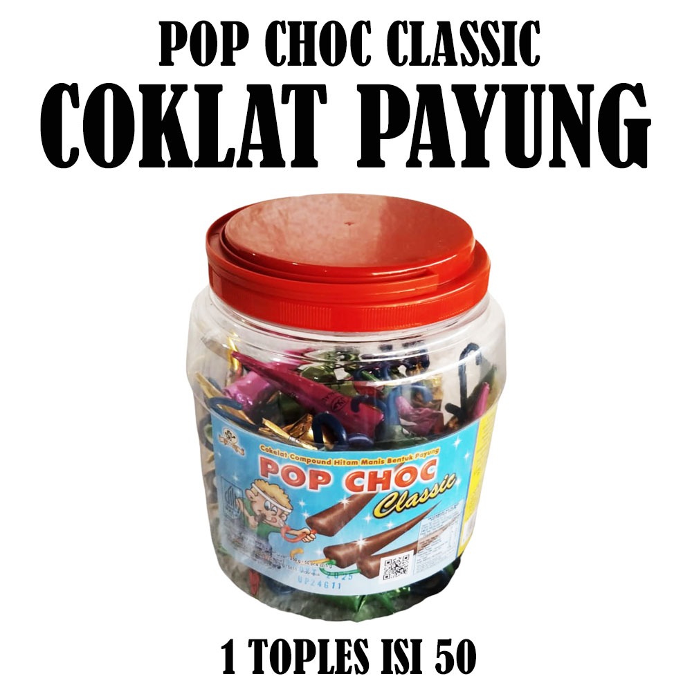 

PUSAN POP CHOC CLASSIC COKLAT PAYUNG TOPLES ISI 50