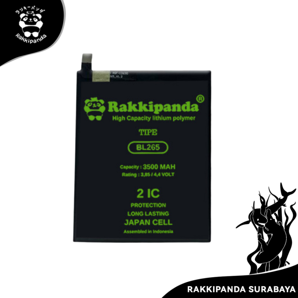 Baterai Rakkipanda BL265 Motorola Moto M