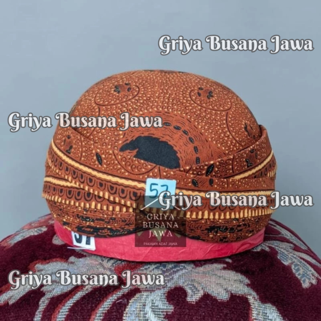 Blangkon Solo Kasatriyan Alusan Batik Motif Ratu Ratih