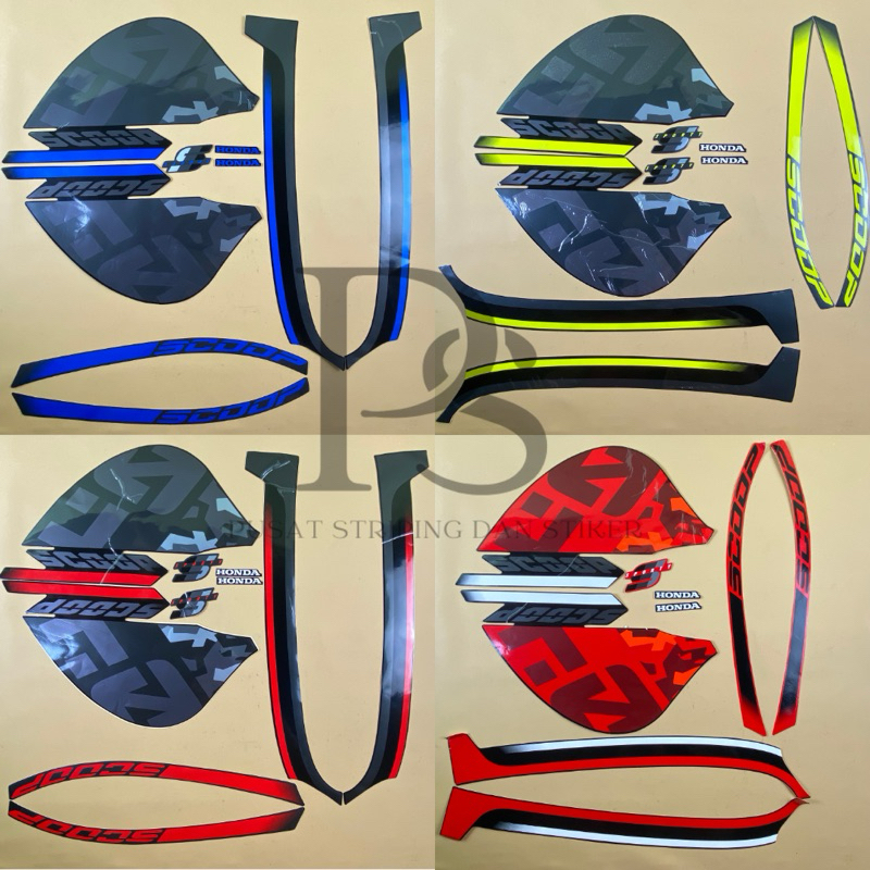 STRIPING STICKER HONDA SCOOPY SPORTY 2020 2021