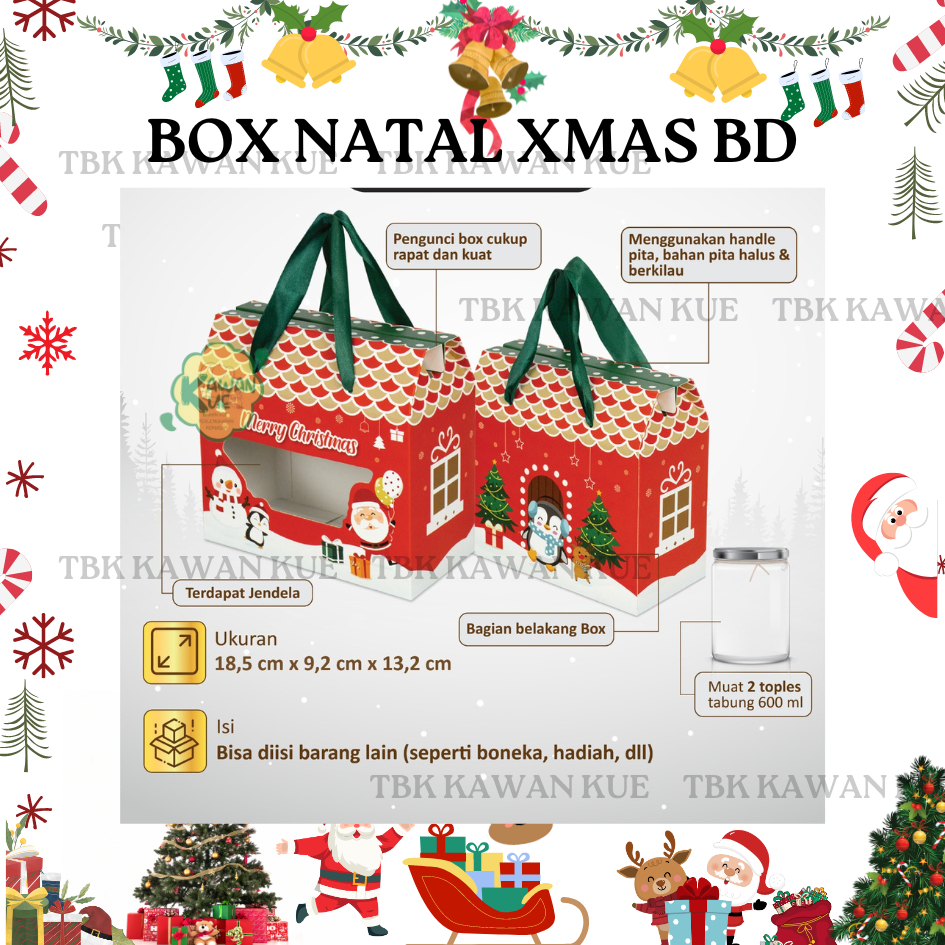 

BOX NATAL XMAS BD / CHRISTMAS HAMPERS BOX / BOX TEMA NATAL / BOX HAMPERS/BOX NATAL