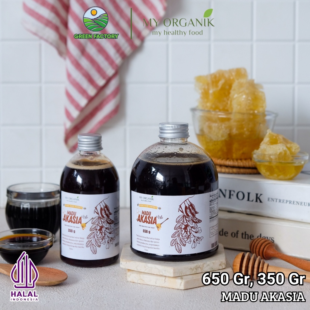 

My Organik Madu Akasia Madu Murni Akasia 250gr 650 GR Natural Raw Honey