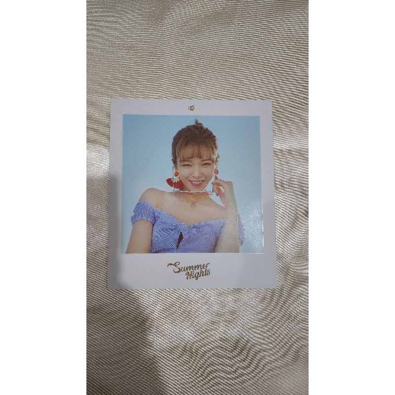 (Damage)JEONGYEON Twice - Summer Nights Official Postcard | Postcard Offficial Twice | Once | Kpop M