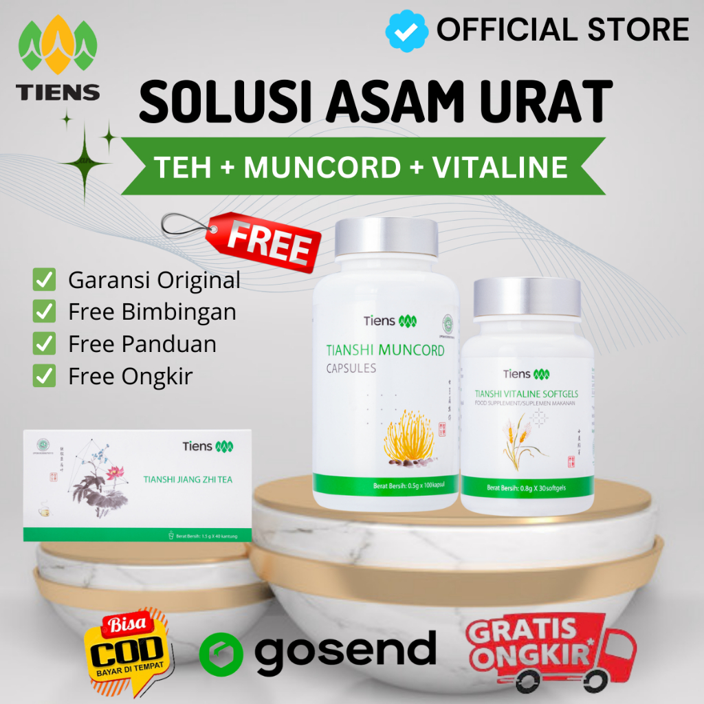 PAKET PRODUK TIENS UNTUK ASAM URAT KOLESTEROL AMPUH HERBAL