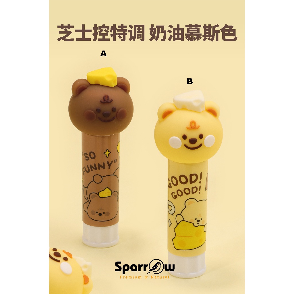 

SPARROW Lem Batangan / Solid Glue / Alat Tulis Karakter Lucu Cantik BEAR CHEESE (7514)