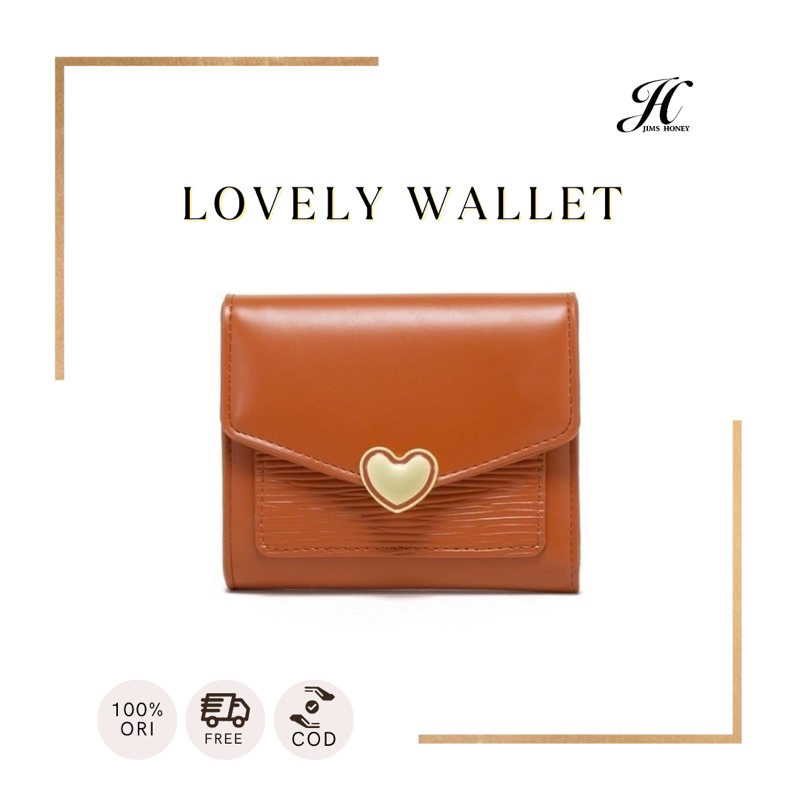 JIMS HONEY Lovely Wallet Dompet Lipat Dompet Kartu Wanita JimsHoney