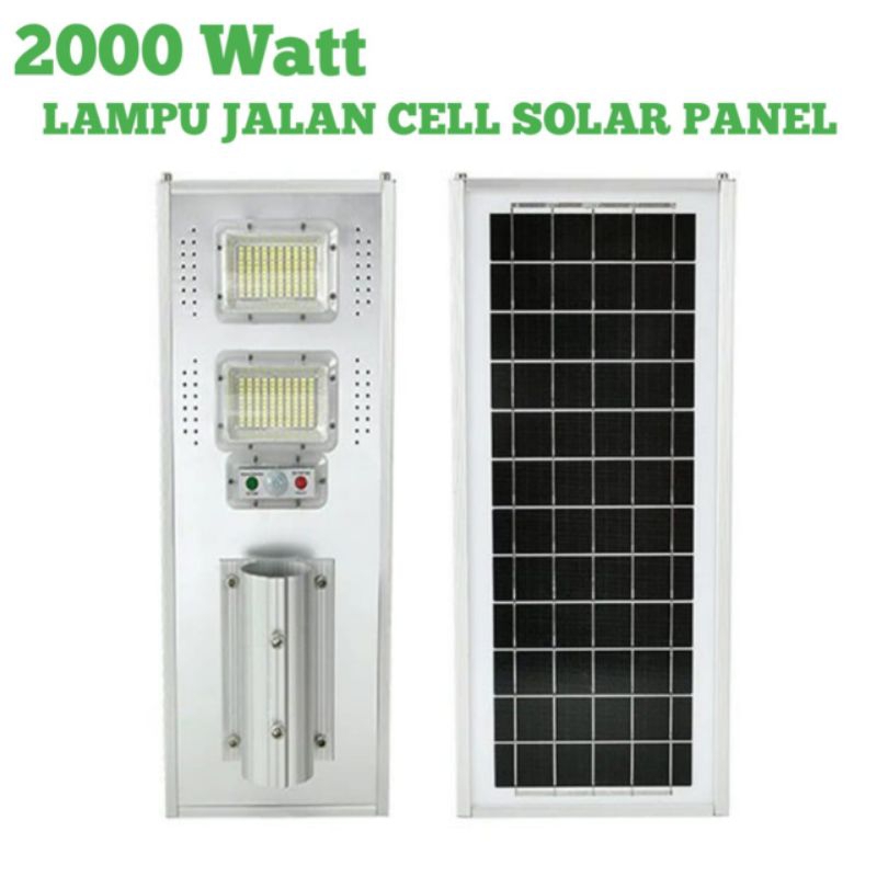 GARANSI 3 TAHUN Lampu Tenaga surya panel solar 2000Watt waterproof lampu terang cahaya putih 2000wat