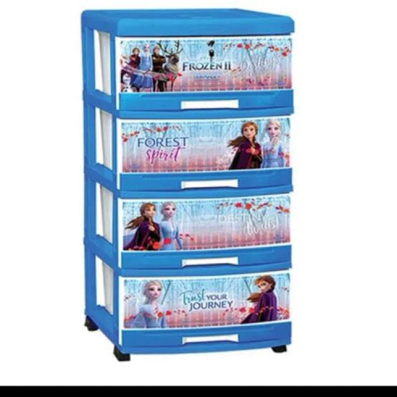Laci Drawer Napolly 4 Tingkat 4 Susun Karakter Frozen
