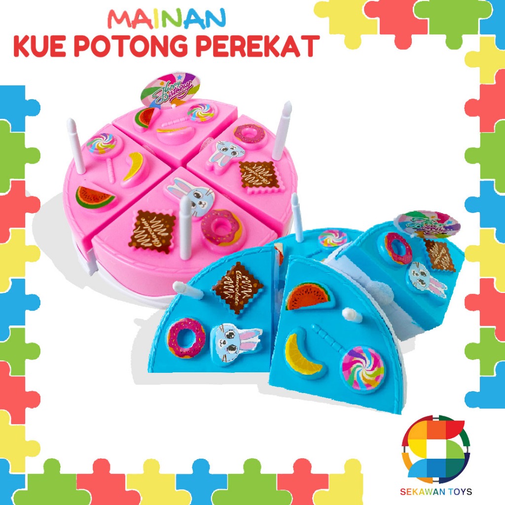 (BISA COD) PROMO LD1 Mainan Anak Kue Tart Ulang Tahun / Mainan Kue Potong Ulang Tahun LD 1 Murah /  