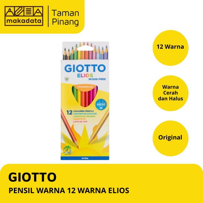 

PENSIL WARNA / COLOUR PENCIL GIOTTO 12 WARNA ELIOS