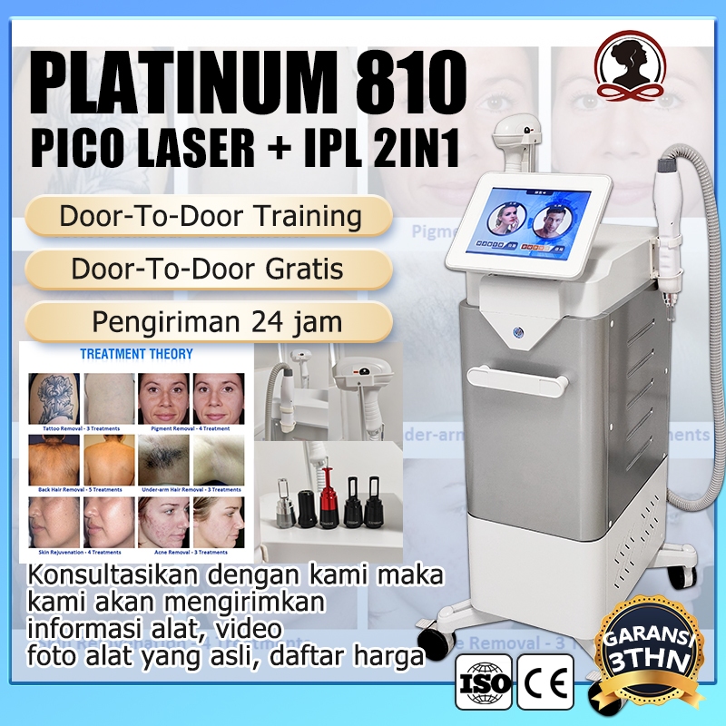 2in1 picosecond laser + ipl laser hair removal diode laser alat klinik kecantikan blackdoll penghila