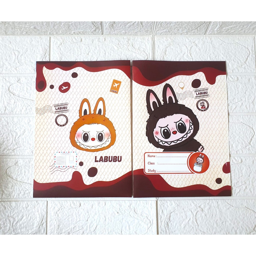 

(20 Lembar) Sampul Buku Tulis Karakter LABUBU ukuran Sidu